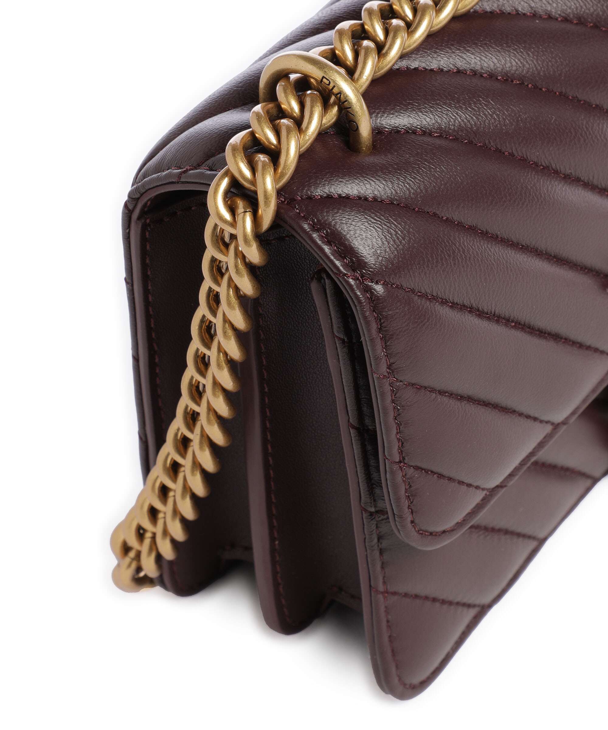 Pinko Love One Mini Shoulder bag uva di catawba/antique gold