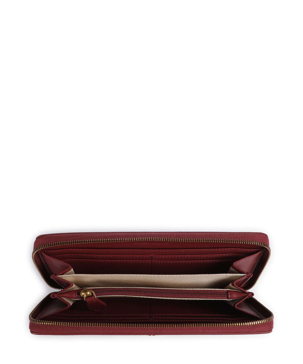 Pinko Ryder Wallet bordeaux merlot/antique gold