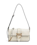 Pinko Love One Classic Slouchy Shoulder bag bianco seta/antique gold