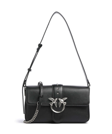 Pinko Love One Classic Slouchy Shoulder bag nero/old silver
