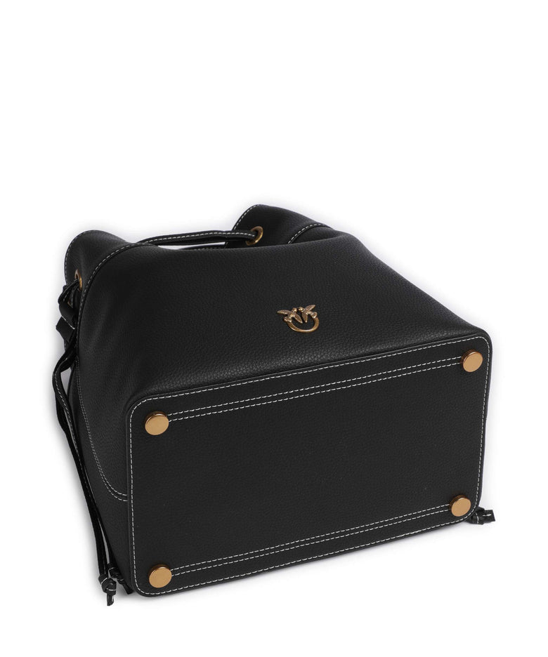 Pinko Secchiello Mini Bucket bag nero/antique gold
