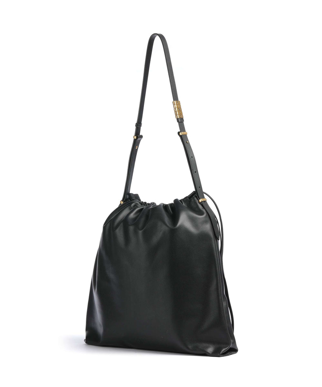 Pinko Extra Slouchy Bucket bag nero/antique gold