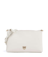 Pinko Flat Mini Crossbody tas bianco seta/antique gold