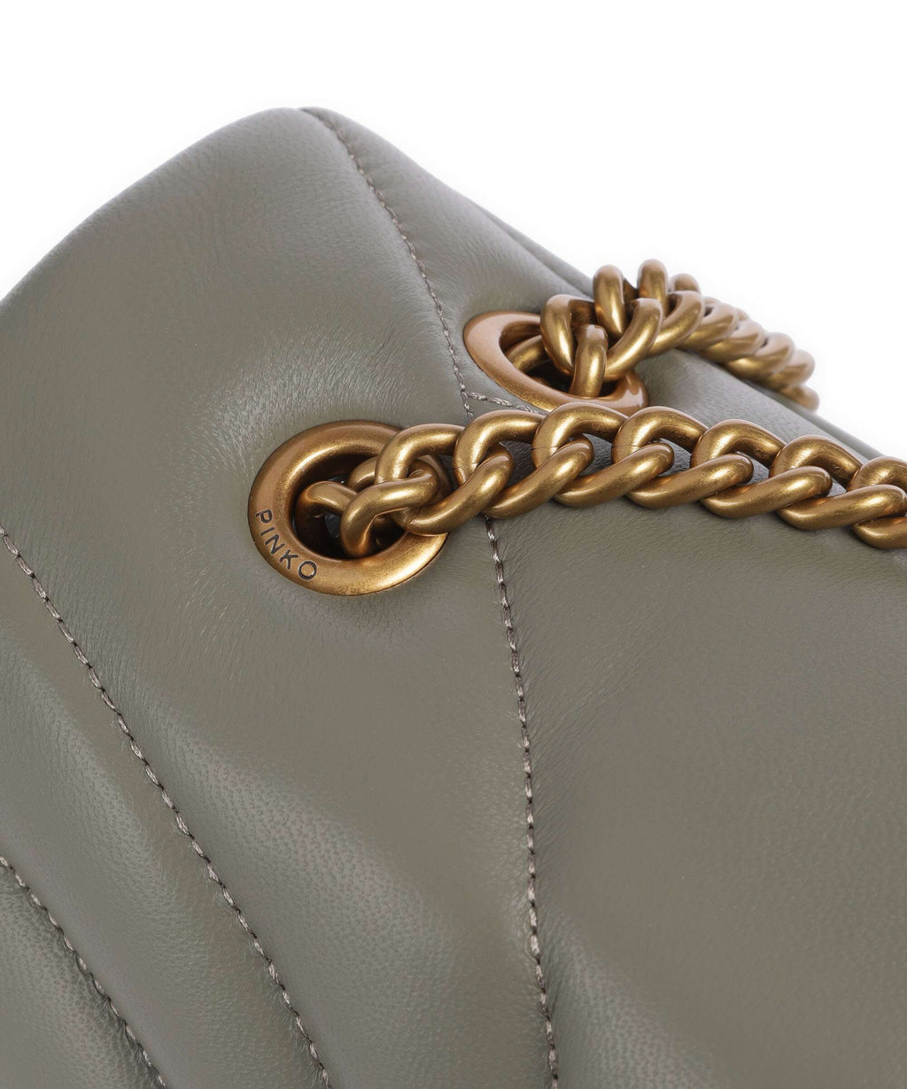 Pinko Love Puff Classic Shoulder bag verde vertiver/antique gold