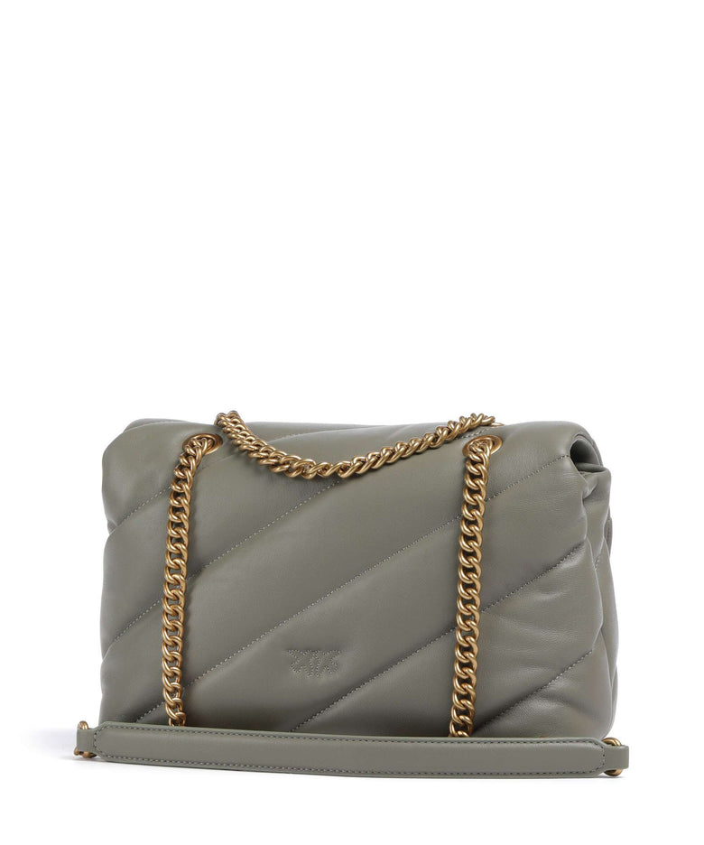 Pinko Love Puff Classic Shoulder bag verde vertiver/antique gold