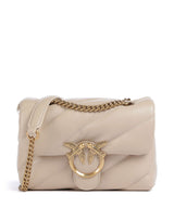 Pinko Love Puff Mini Schoudertas beige/grigio fumo/antique gold