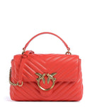 Pinko Love Lady Puff Mini Handtas rosso mandarino/antique gold