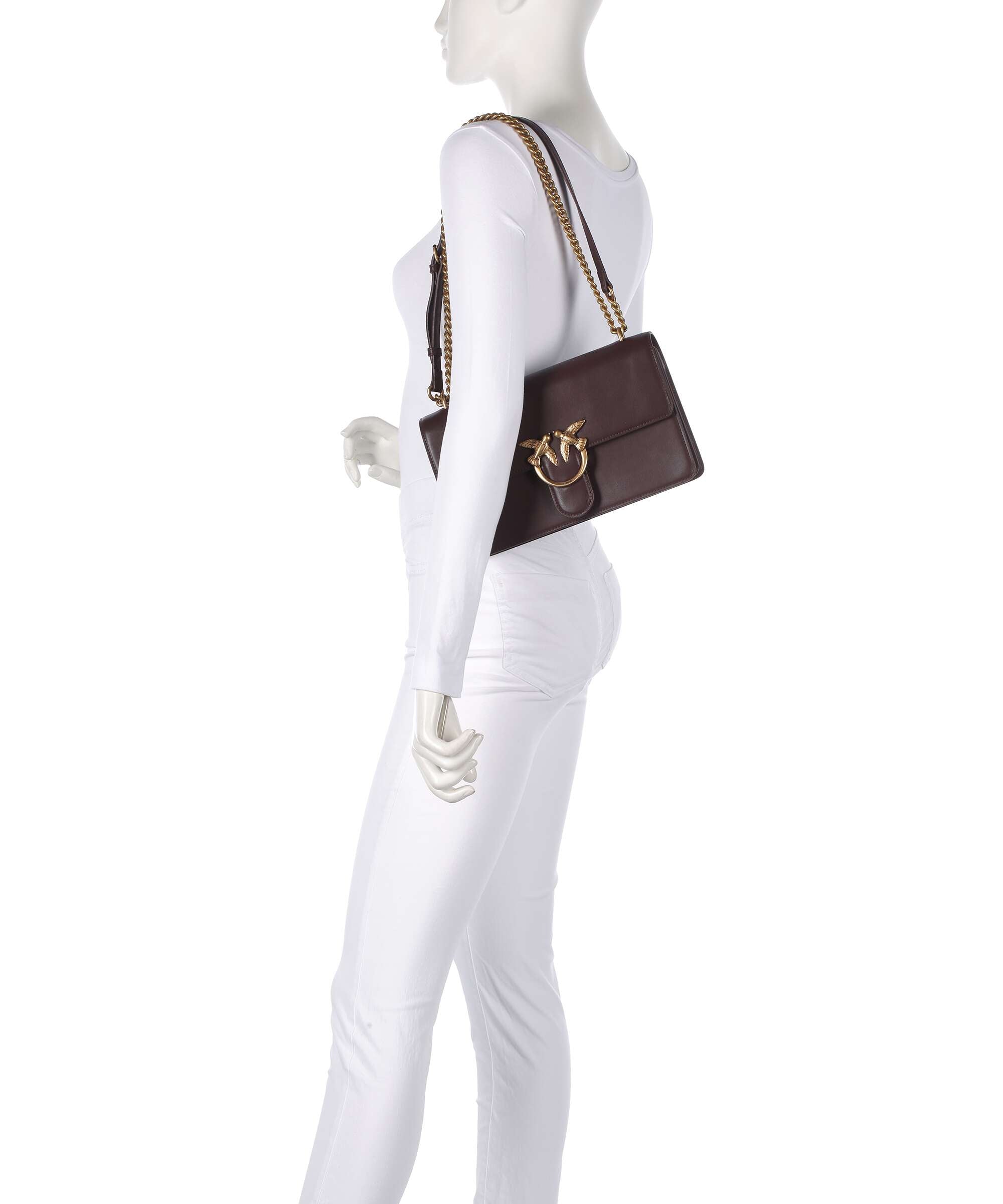 Pinko Love One Classic Shoulder bag uva di catawba/antique gold