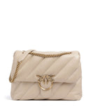 Pinko Love Puff Big Schoudertas beige/grigio fumo/antique gold
