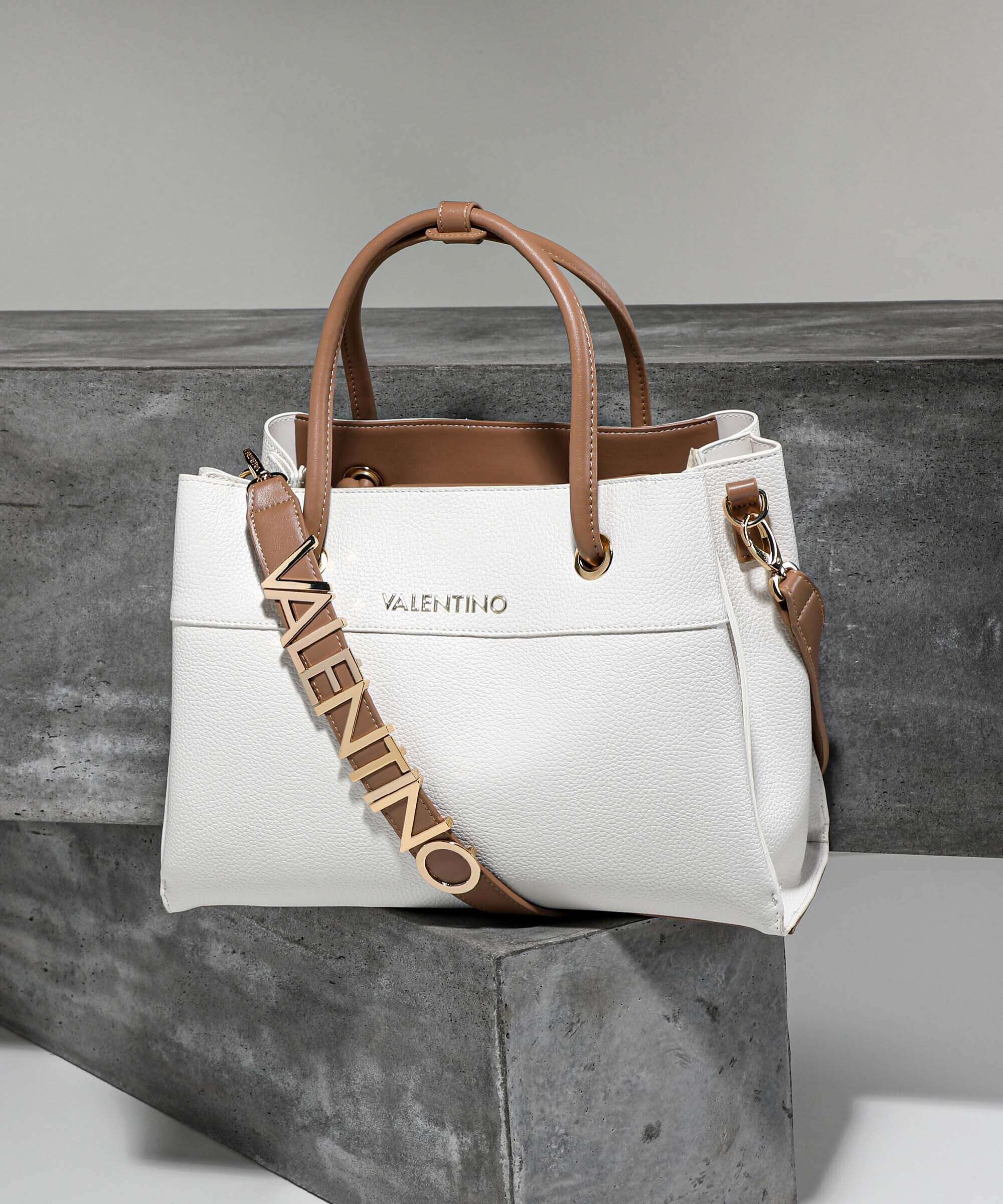 Valentino Bags Alexia Handbag bianc/cuoi