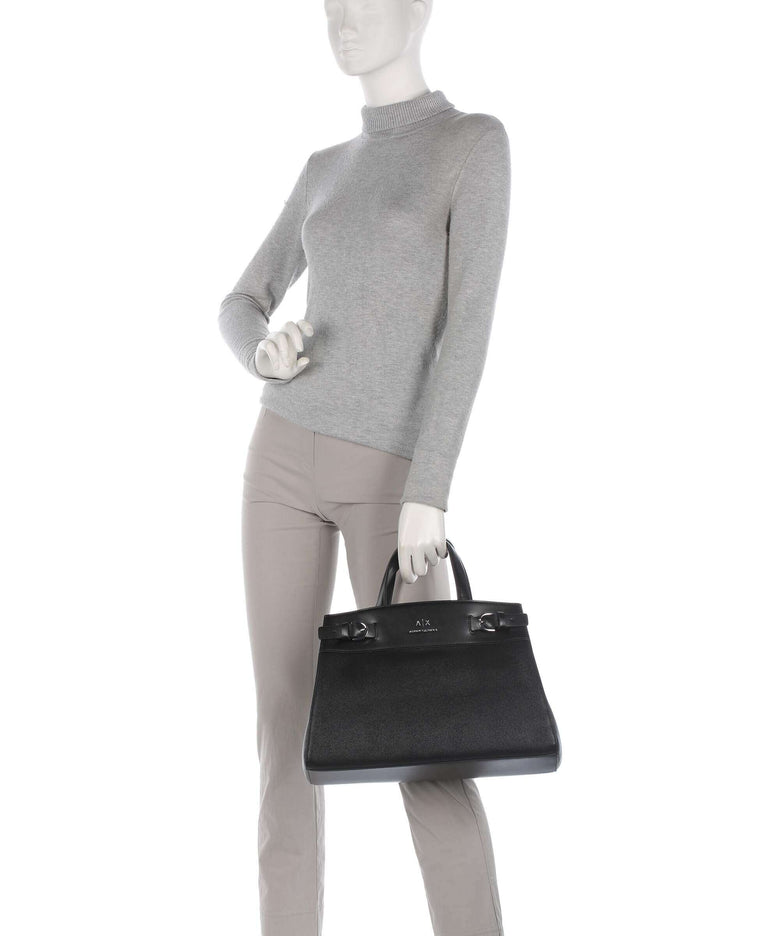 Armani Exchange Milano 91 L Handbag black