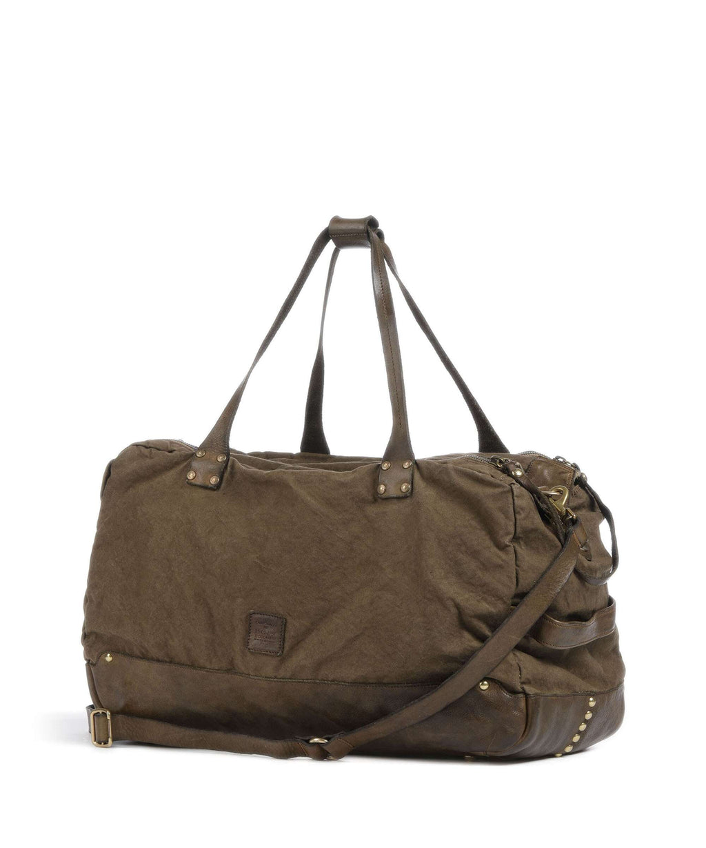 Campomaggi Weekend bag verde militare/nera