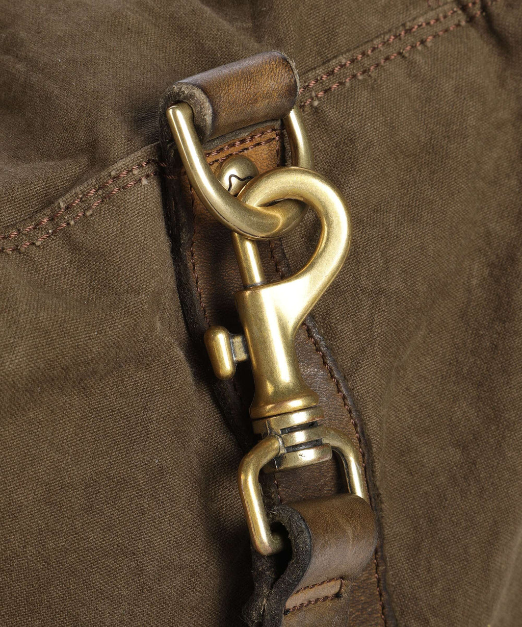 Campomaggi Weekend bag verde militare/nera