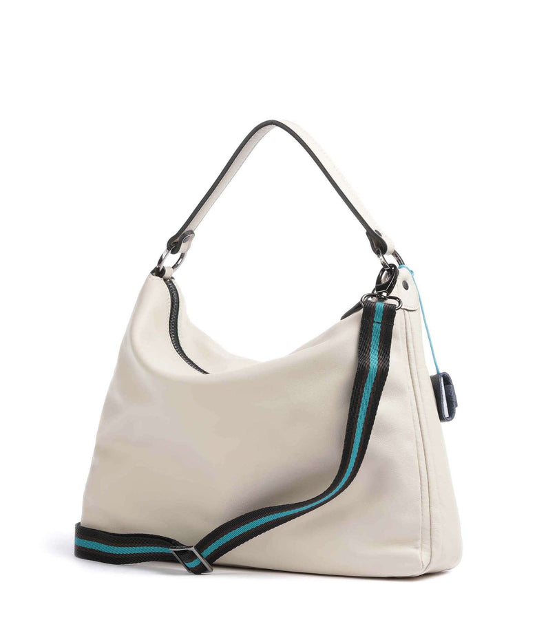 Gabs Stripes Calliope Hobo bag latte