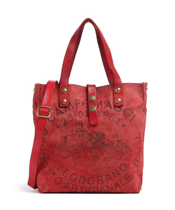 Campomaggi Handtas beige/rosso/moro