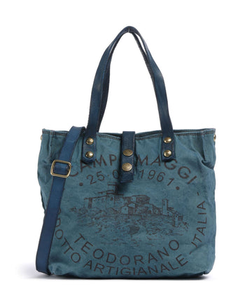 Campomaggi Handtas beige/zaffiro/moro