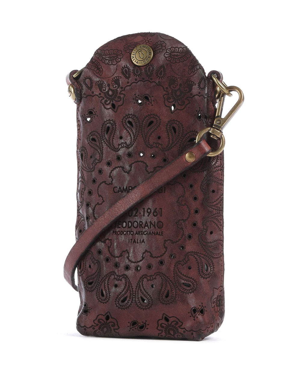 Campomaggi Phone bag borgogna