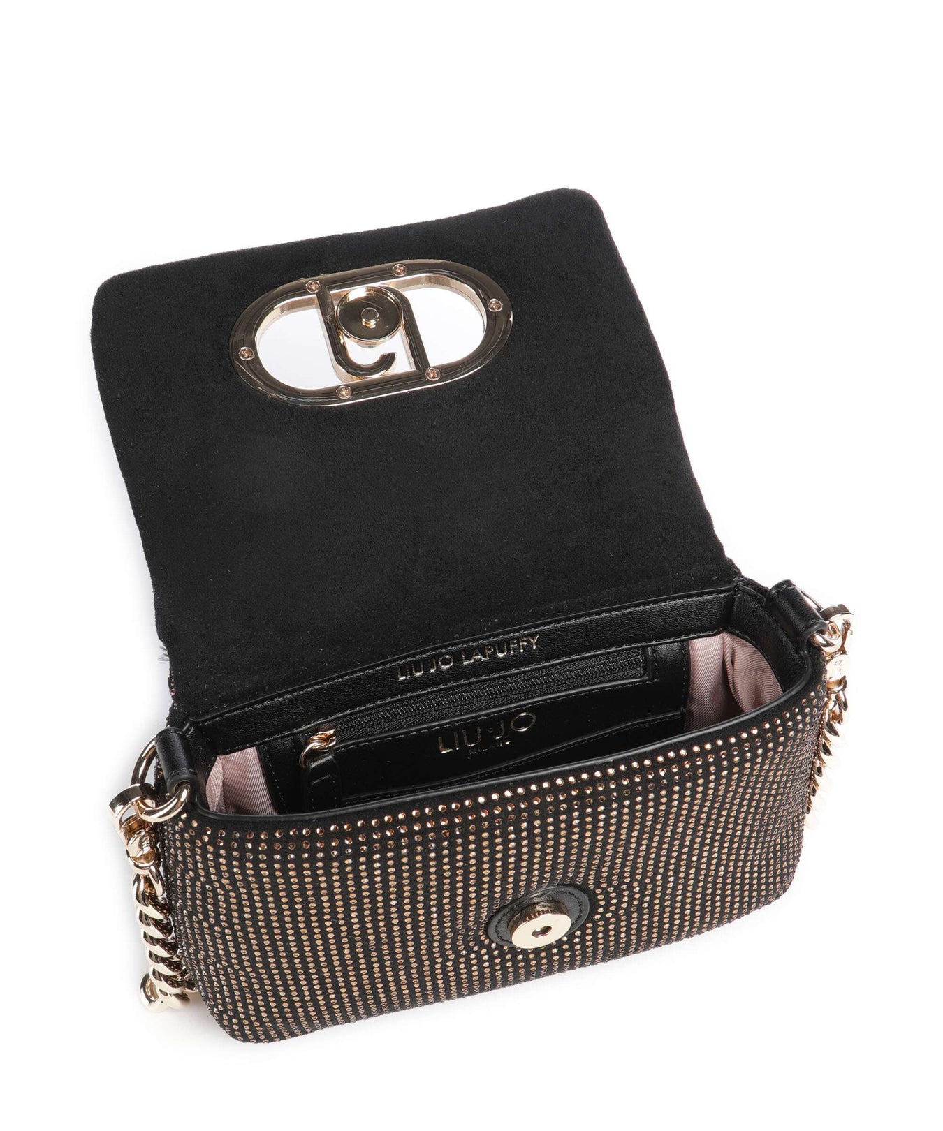 Liu Jo Icon S Shoulder bag nero/brass gold