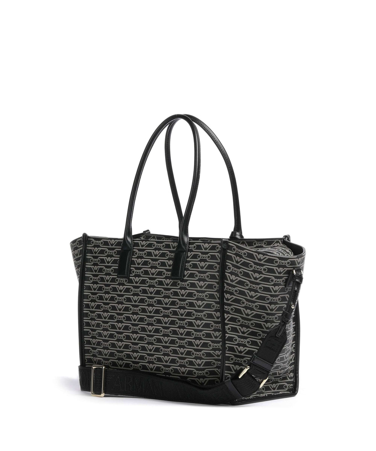 Emporio Armani La Gio Tote bag nero/ecru