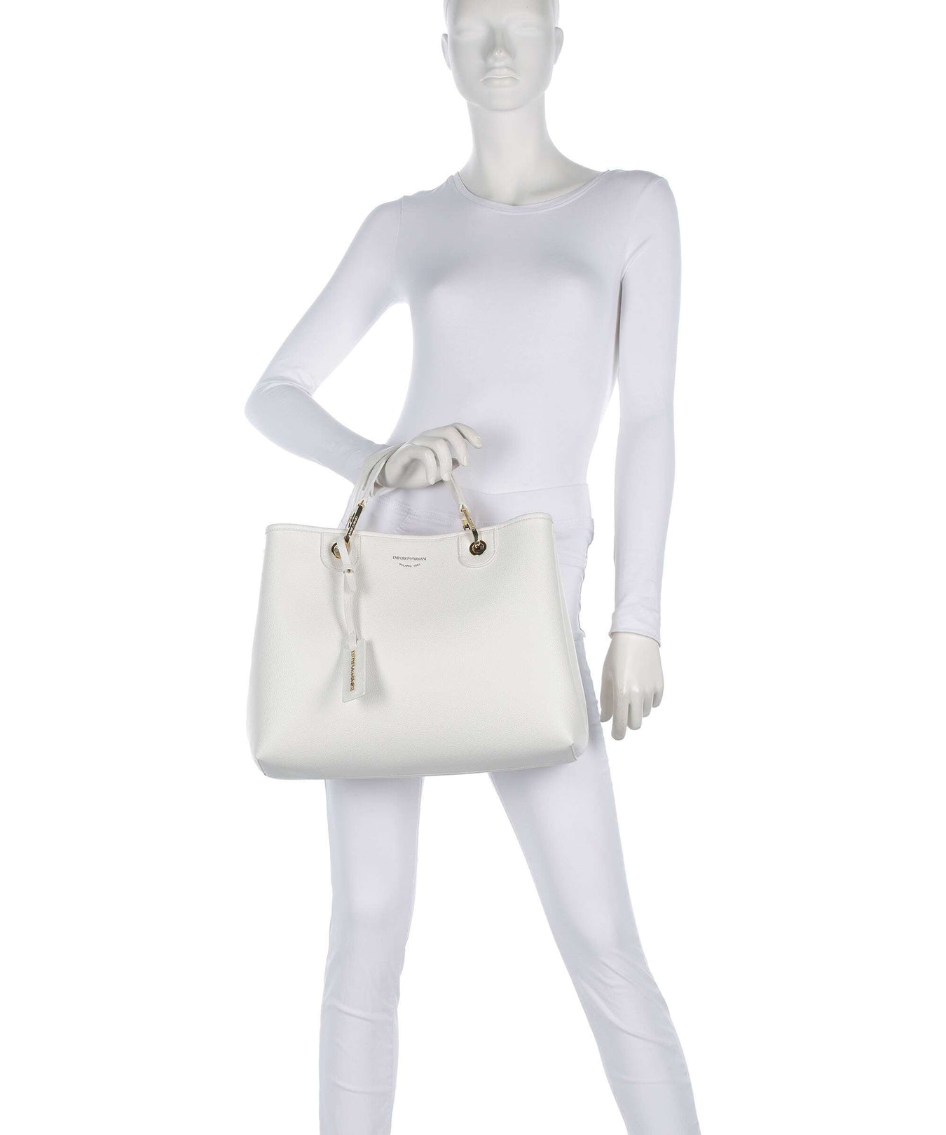 Emporio Armani My EA M Handbag bianco/cuoio