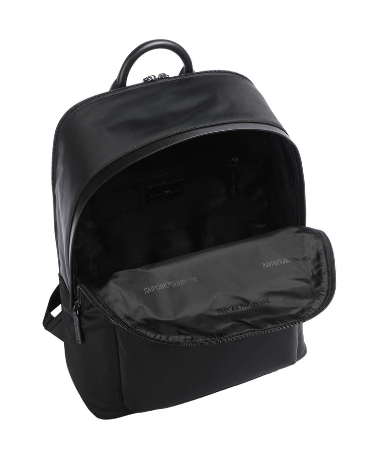 Emporio Armani Recycled Nylon Backpack black beauty