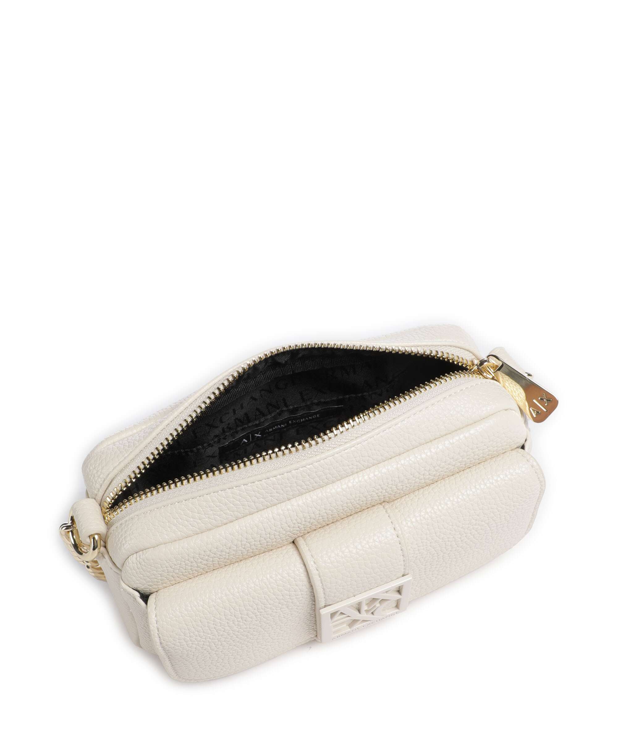 Armani Exchange Susy Soft Crossbody bag offwhite