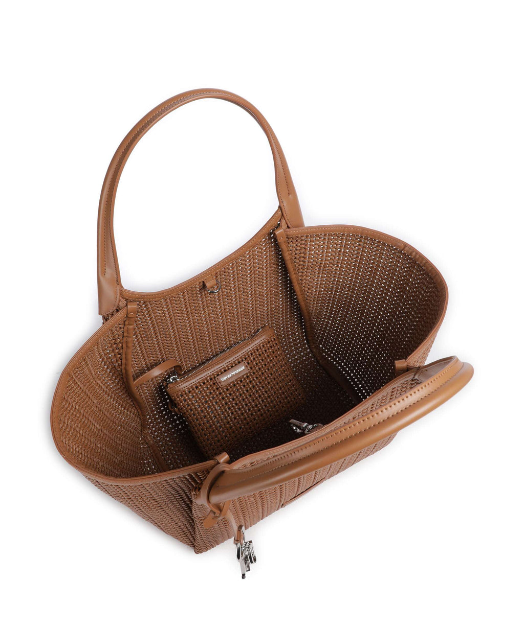 Emporio Armani Durini 24 Tote bag caramello