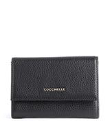 Coccinelle Metallic Soft RFID Portemonnee noir