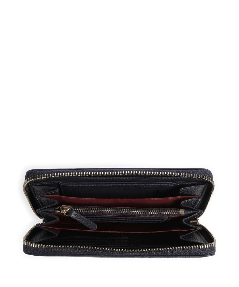 Coccinelle Metallic Soft Wallet midnight blue