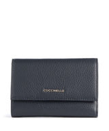Coccinelle Metallic Soft Portemonnee midnight blue