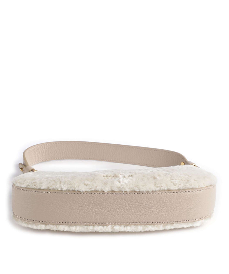 Coccinelle Merveille Astrakan Shoulder bag natural