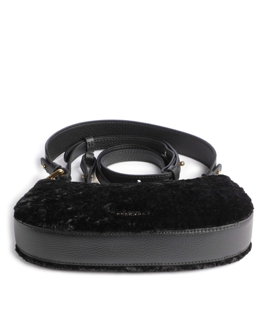 Coccinelle Merveille Astrakan Shoulder bag noir