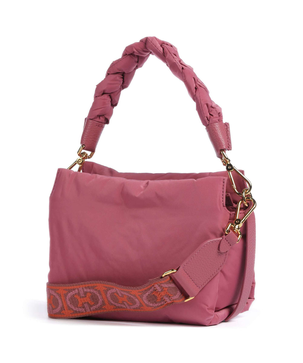 Coccinelle Boheme Puffy Nylon Handbag rosewood