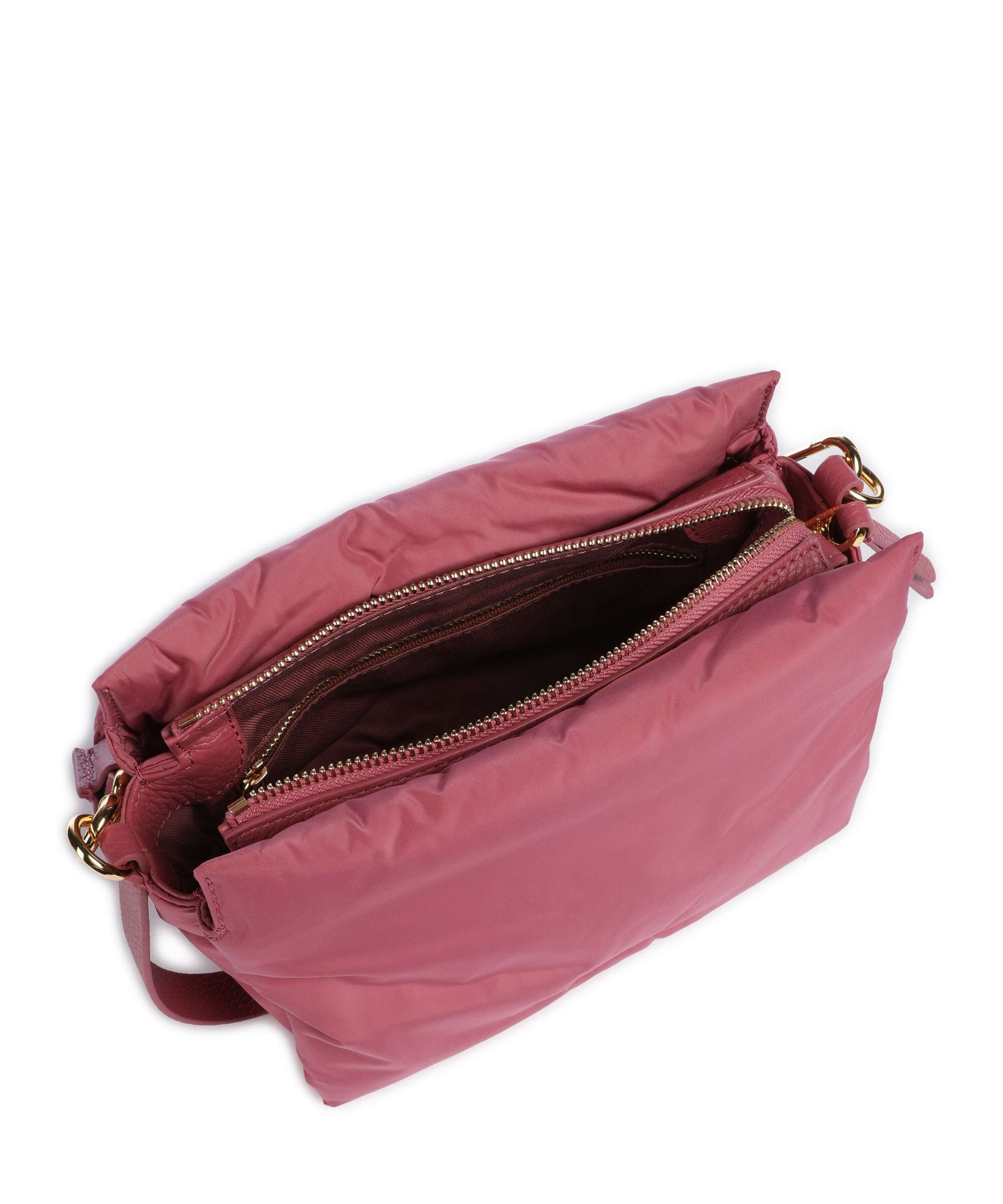 Coccinelle Boheme Puffy Nylon Handbag rosewood