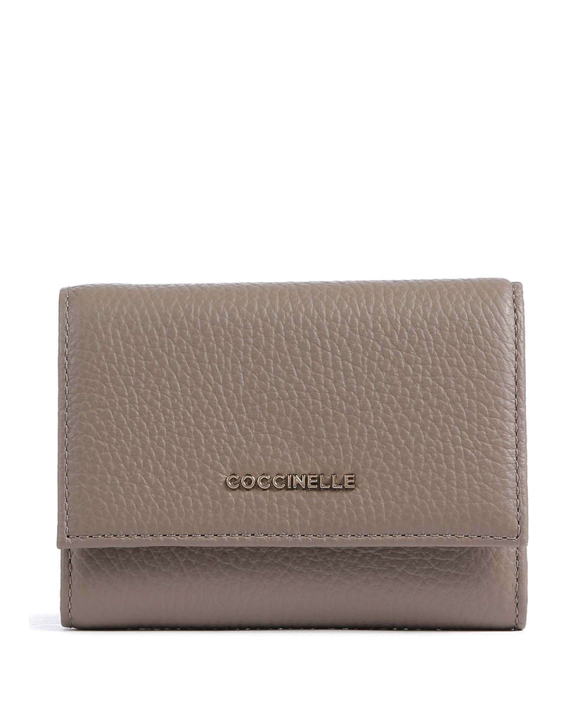 Coccinelle Metallic Soft RFID Wallet warm taupe