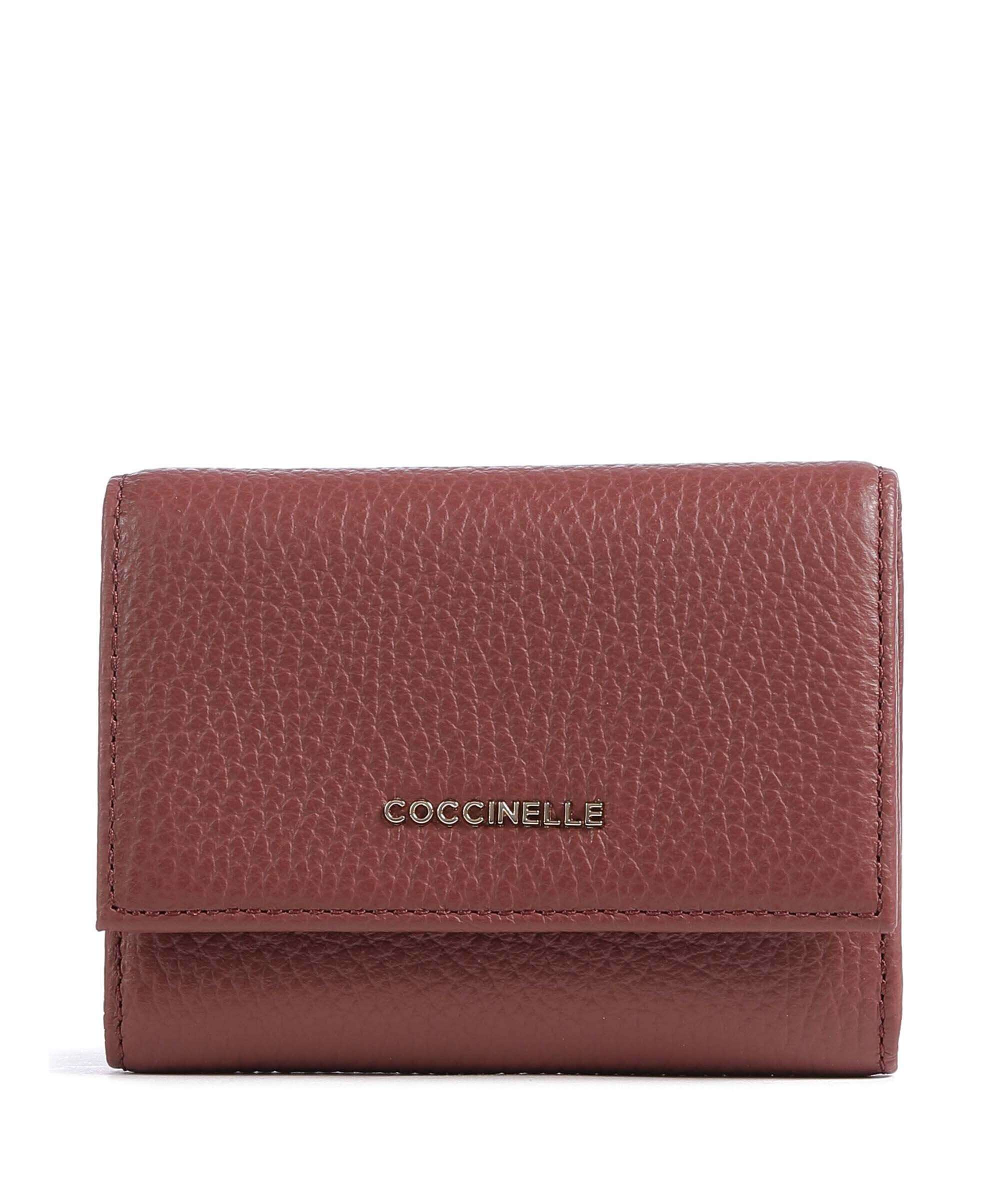 Coccinelle Metallic Soft Wallet brandy