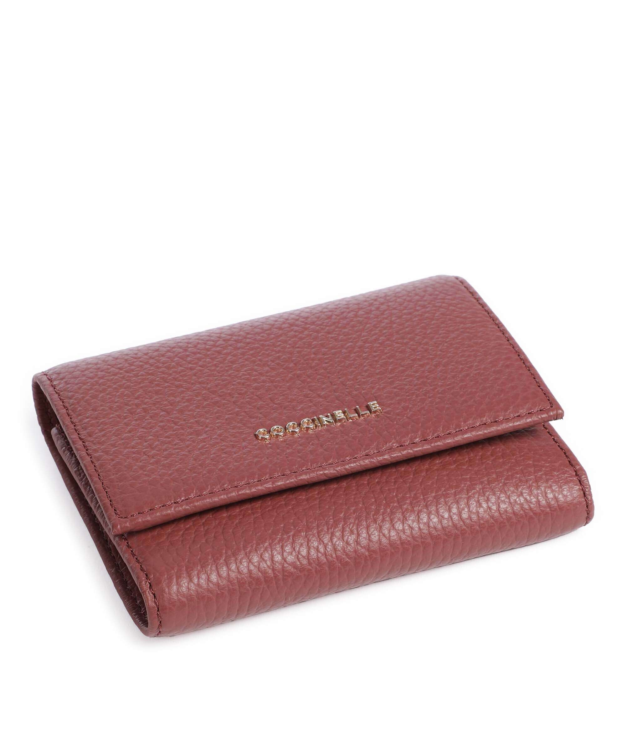 Coccinelle Metallic Soft Wallet brandy