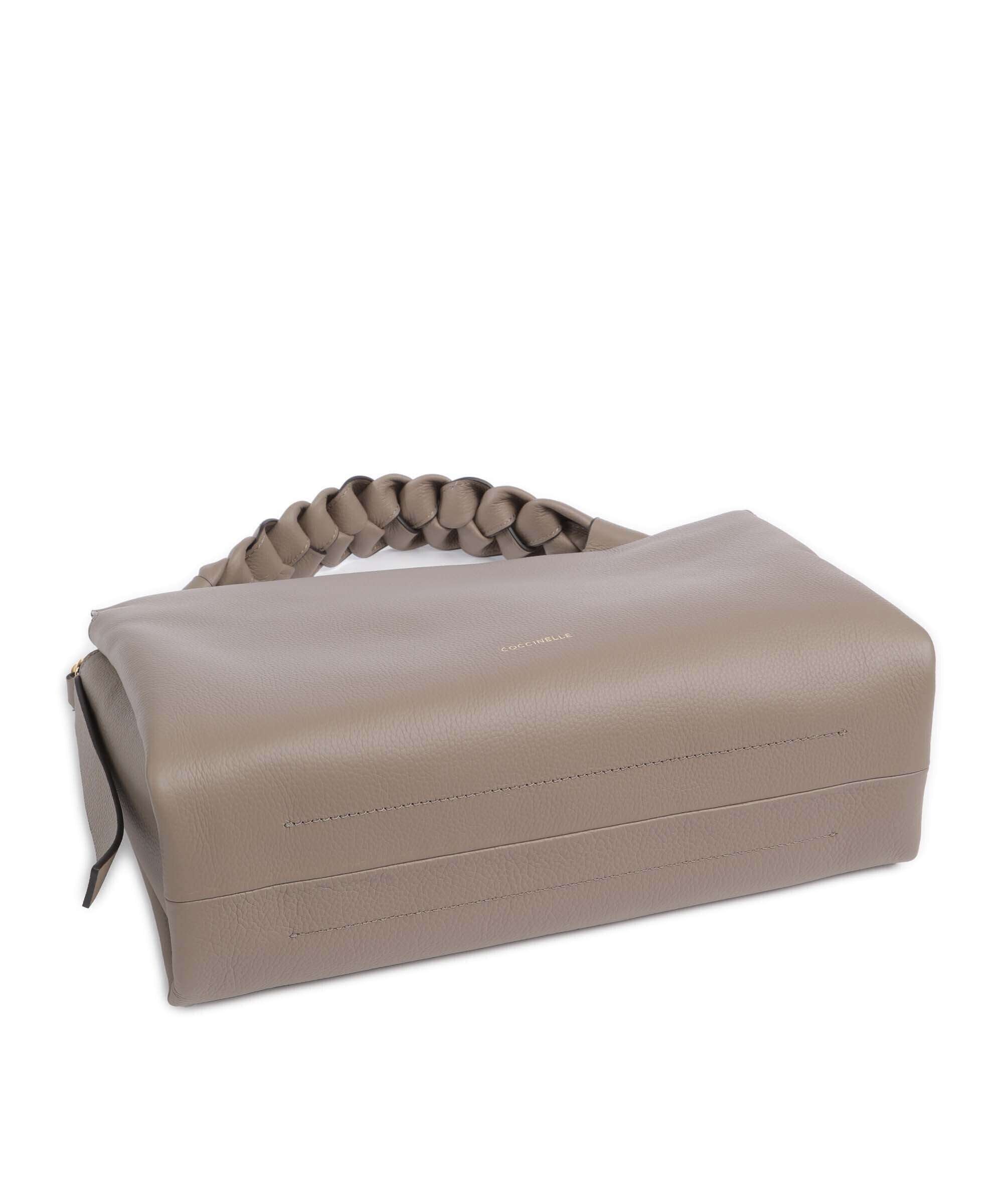 Coccinelle Boheme Grana Double Hobo bag warm taupe/rosette