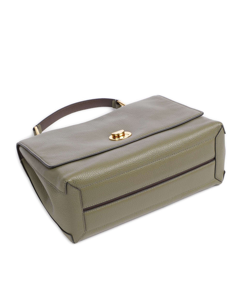 Coccinelle Liya Handbag laurel green/fondant brown