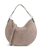 Coccinelle Sunup Suede Schoudertas warm taupe