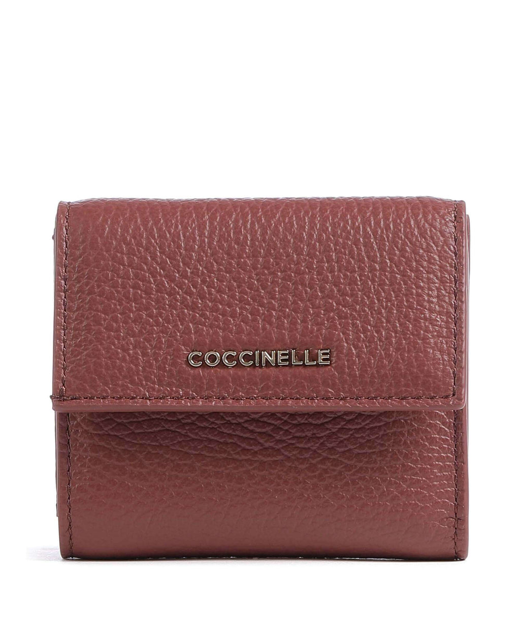 Coccinelle Metallic Soft Wallet brandy