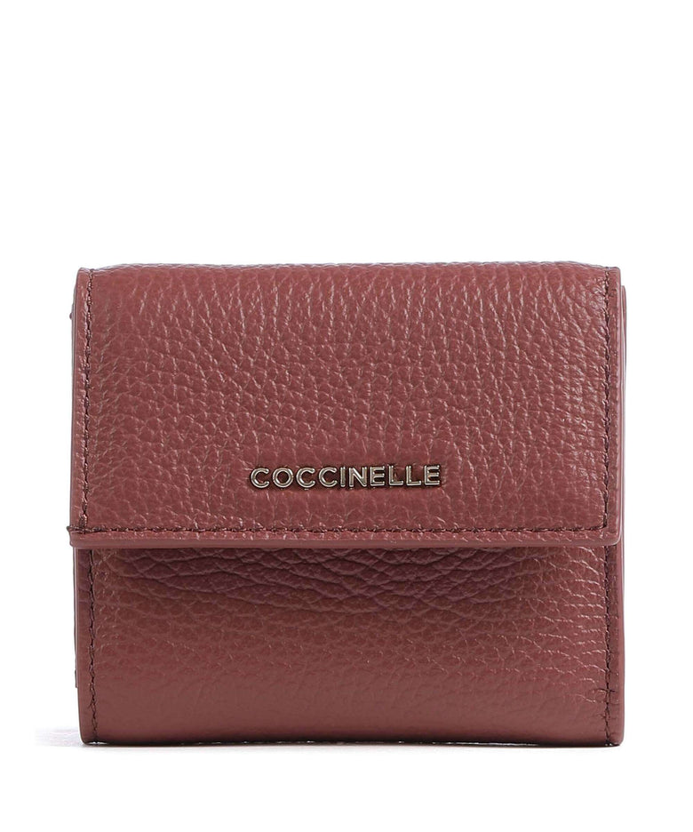 Coccinelle Metallic Soft Wallet brandy