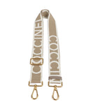 Coccinelle Nastro Signature Tassenriem sand/warm taupe