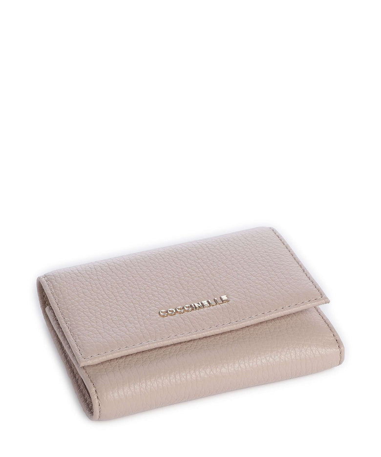 Coccinelle Metallic Soft Wallet rosette