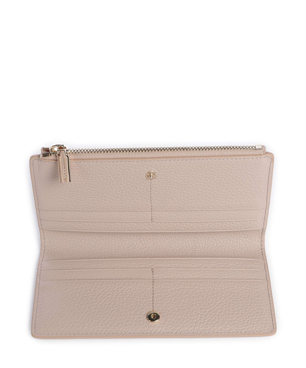 Coccinelle Metallic Soft Wallet rosette
