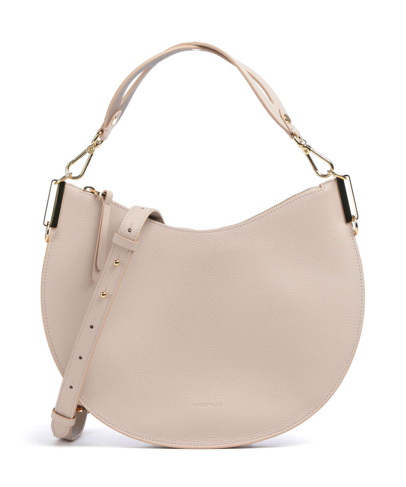 Coccinelle Sunup Hobo bag rosette/warm taupe
