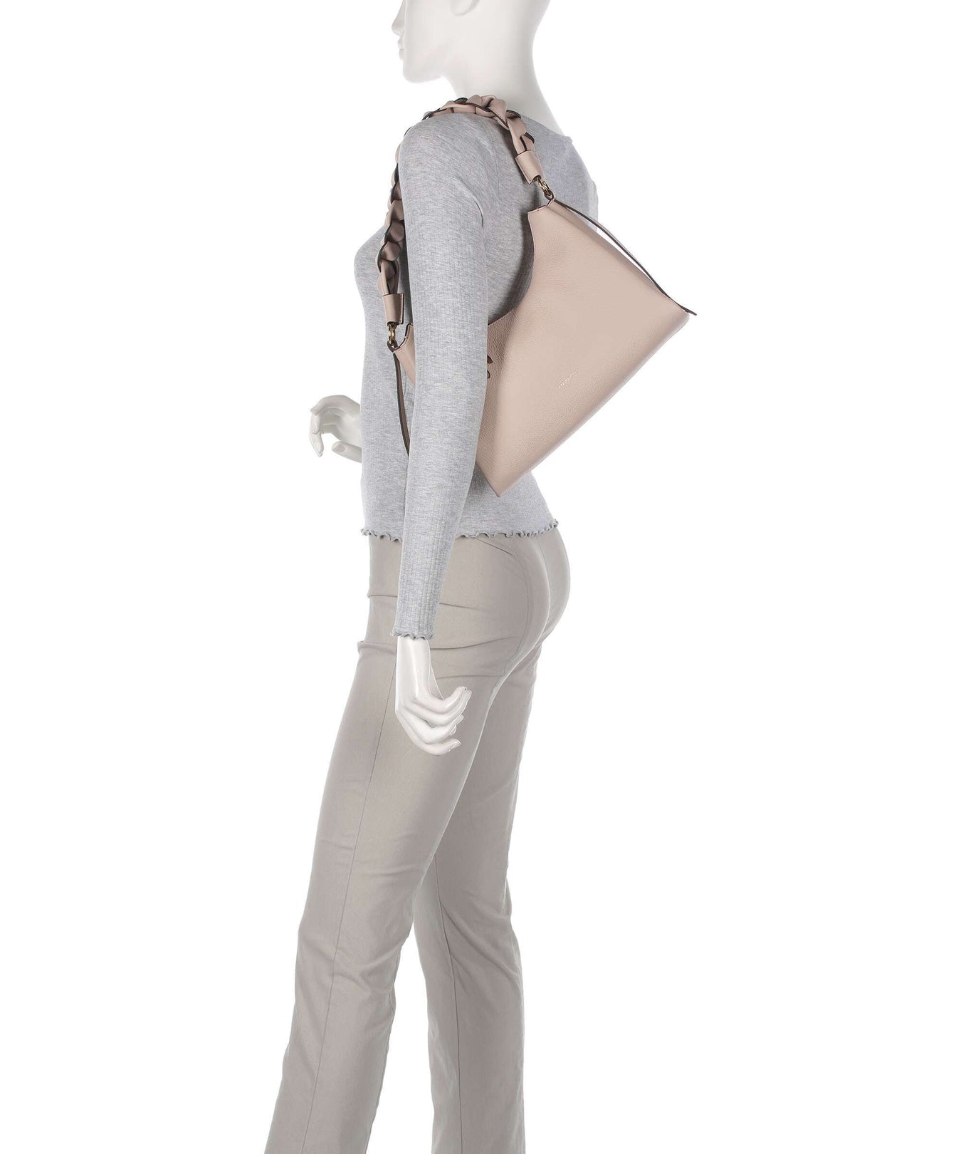 Coccinelle Boheme Grana Double Shoulder bag rosette/warm taupe