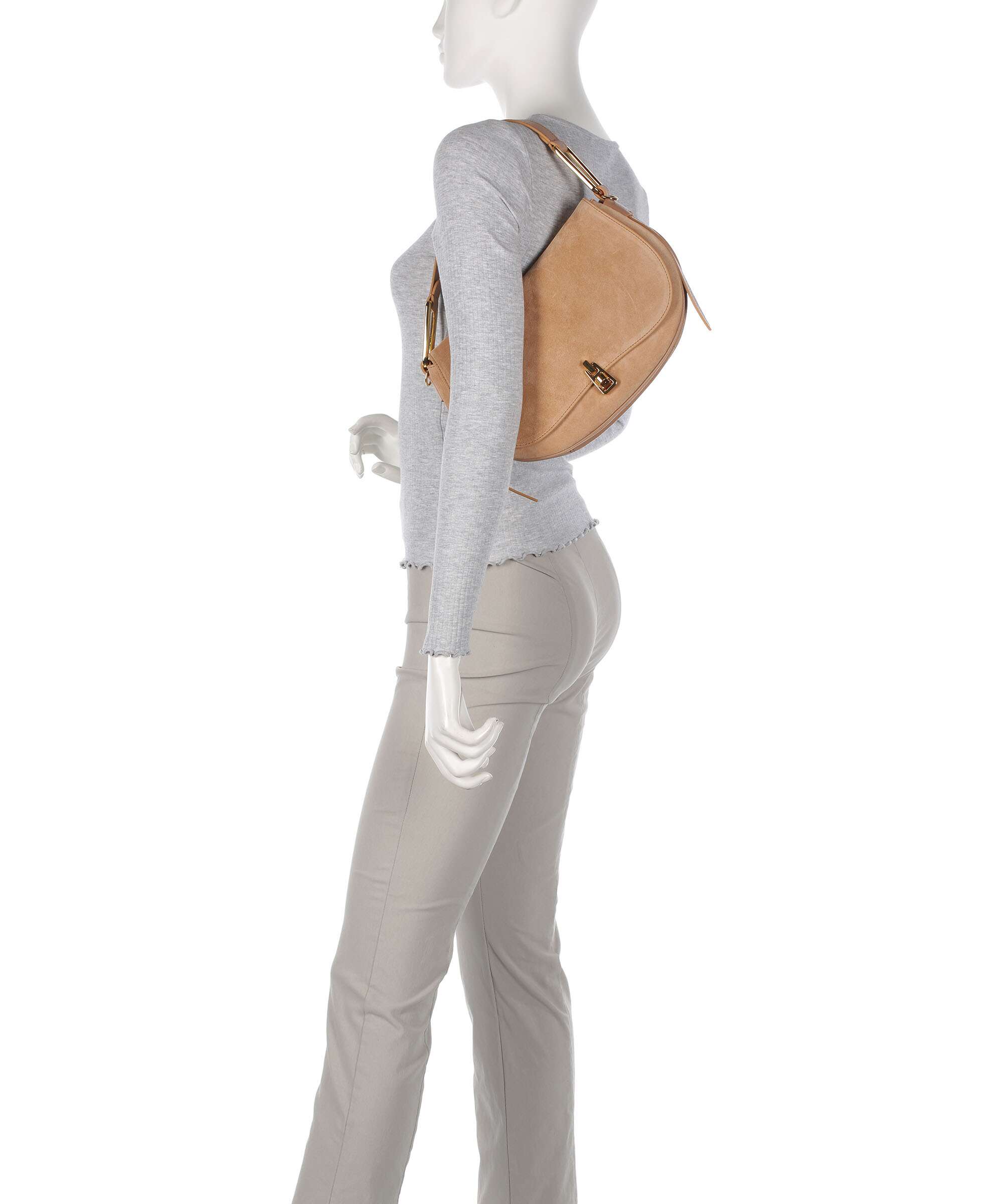 Coccinelle Magie Suede Shoulder bag skin