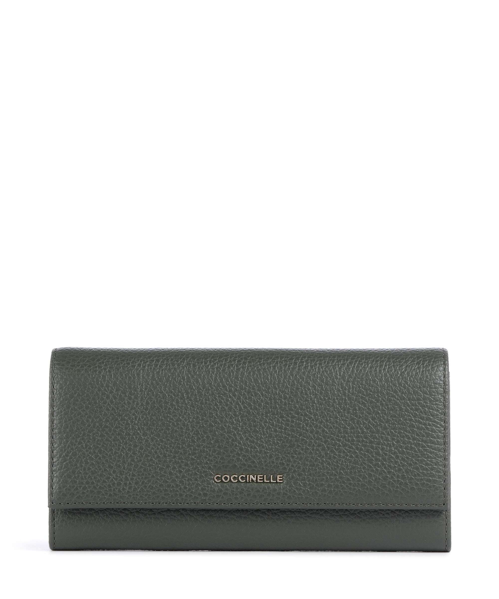 Coccinelle Metallic Soft Wallet alga