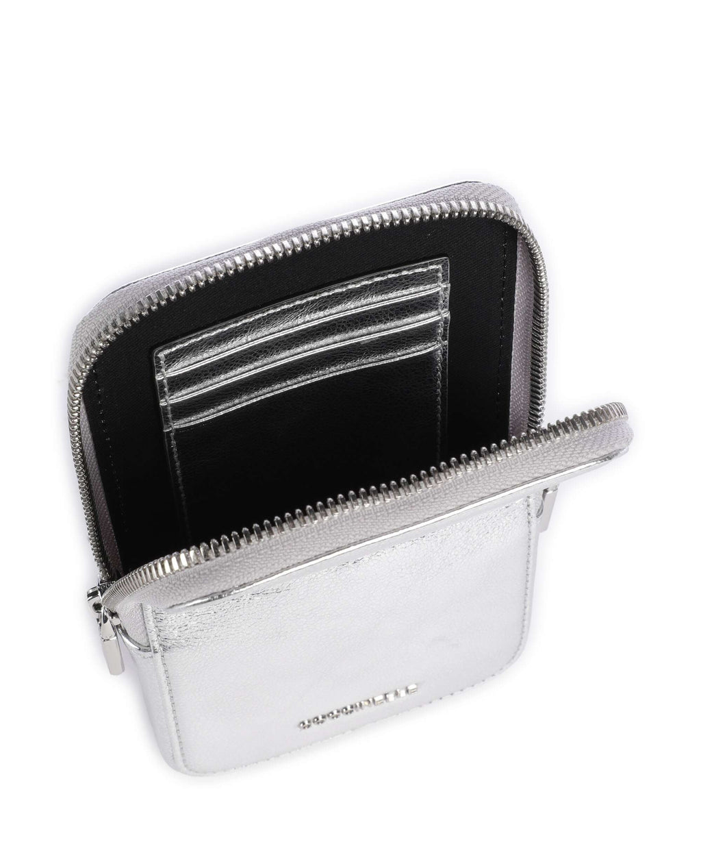 Coccinelle Flor Phone bag silver